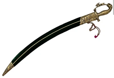 Espada de novio Rajput espada de boda india 34 pulgadas india talwar con empuñadura de león Foto 1 de 4