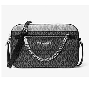 Michael Kors Jet Set Large Signature Logo Crossbody Bag Schwarz 35F5STTC9V-001 - Bild 1 von 10