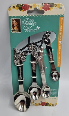 New The Pioneer Woman "Cowboy Rustic" Measuring Spoons - Set Of 4 - Image 1 of 4