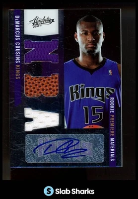 Camiseta Panini Absolute Memorabilia #155 2010 Demarcus Cousins auto novato/499 Foto 1 de 4