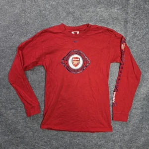 Camisa Y2K Nike Arsenal Para Hombres Pequeña Manga Larga Hit Rojo Fútbol Premier Fútbol - Imagen 1 de 10