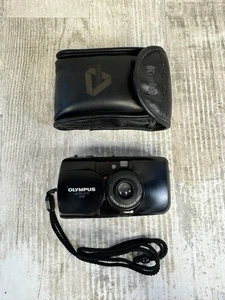 Olympus Infinity Stylus Zoom 35mm Point & Shoot Camera - Black W/ Case - Tested - Picture 1 of 8