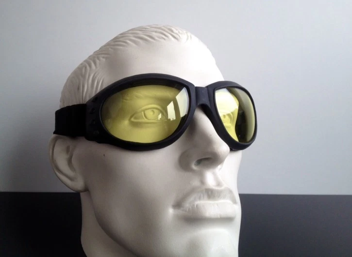 KICSTARTER LTD. & CO. KG "Bandito" MOTORRADBRILLE Motorrad-Brille (gelbe Gläser)