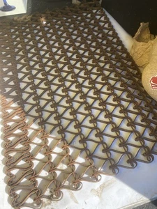 ANTIKE HERZFÖRMIGE SCHMIEDEEISEN METALL VERBUNDEN TÜRMATTE 24x 15,5 PRIMITIV siehe Bild - Bild 1 von 13