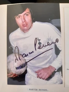 Martin Peters Tottenham Hotspur signed photo - Picture 1 of 1