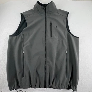 Polo Ralph Lauren Water-Repellent Softshell Full Zip Vest Mens 2XL XXL Gray - Picture 1 of 5