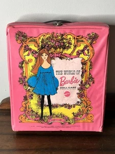 Estuche para muñecas The World of Barbie & Friends #1002 rosa vintage 1968 Mattel hecho en EE. UU. - Imagen 1 de 23