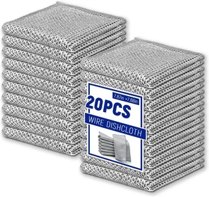 20 Stück Spültuch Premium Metalldraht Mehrzweck Geschirrspülen Reinigung - Bild 1 von 6