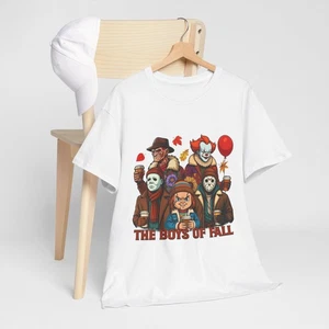 The Boys of Fall Unisex Cotton Tee Halloween T-Shirt Horror Pumpkin Spice Freddy - Picture 1 of 144