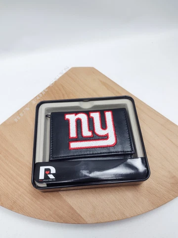 New York Giants NFL Team Logo Embroidered Leather TRIFOLD Wallet Cover