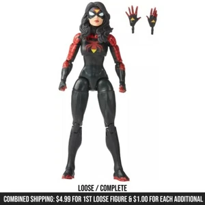Marvel Legends Retro Spider-Man Jessica Drew Spider-Woman 6" Figure LOOSE NEW - Picture 1 of 7