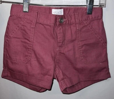 BNWT Girls The Children’s Place Twill Shorts-6x/7 - Image 1 of 2