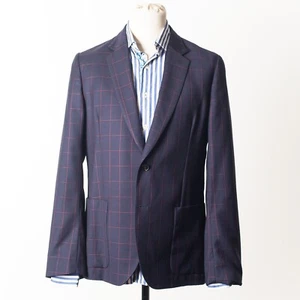 Blazer Abrigo Deportivo PAUL SMITH Soho Azul Marino Cuadros Ajuste M - Imagen 1 de 6