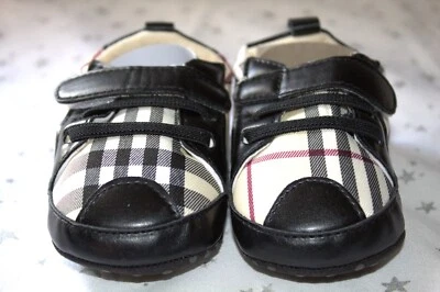 Infant Plaid Fashion Boy Girl Toddler Soft Sole Baby Shoes Size 0-18 months - Image 1 of 4