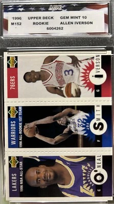 1996-97 Upper Deck Allen Iverson y Shaquille O’neal novato 🔥🔥 Foto 1 de 4