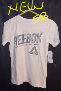 $ DROP..REEBOK T- SHIRT NEW WITH TAGS, SIZE SMALL 8. GREAT STOCKING STUFFER. - Picture 1 of 1