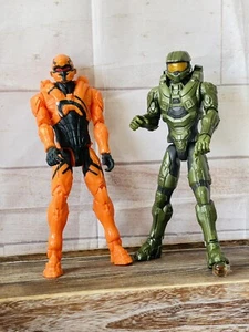 Mattel Halo 12" Spartan Orange Figure & Master Chief - Picture 1 of 11
