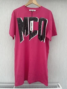 McQ By Alexander McQueen Pink Tshirt Dress, Size M, BNWT - Picture 1 of 7