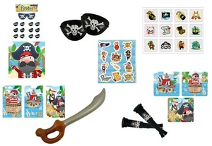 Pirate Kids Birthday Party Loot Bag Fillers Favours Gifts Stickers Puzzle - Picture 1 of 9