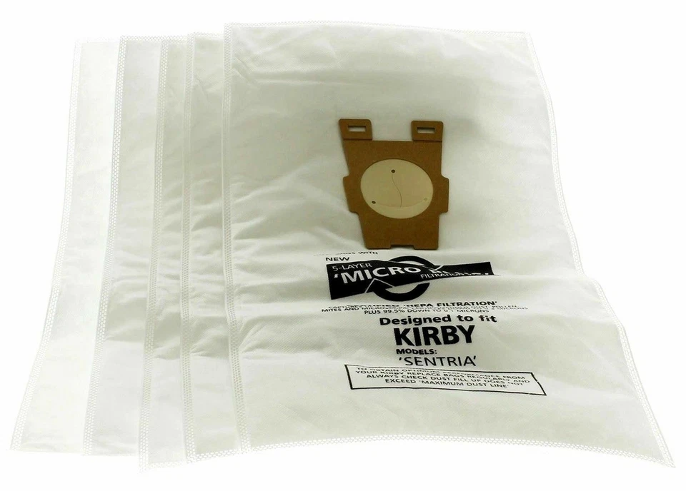 5 Kirby Hepa Filtration Cloth Vacuum Bags Style F G10 & G10E Sentria 2009 - Image 1 of 1
