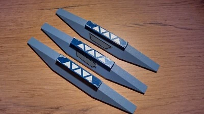 LEGO® 3x Keil 2x16 6410146 Hellgrau + 3x Fliese 1x6 Blau aus STAR WARS Set 7256 - Bild 1 von 4