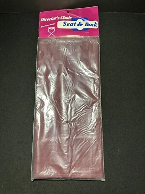 Nueva silla de director granate de colección asiento de repuesto y respaldo lona y palos de asiento - Imagen 1 de 4