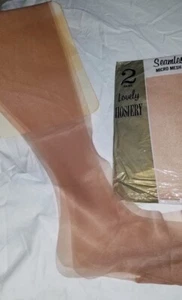 VTG 60's Lot of 3 Lovely Hosiery 8.5 Thigh High Sheer Pantyhose Nylons Seamless  - Picture 1 of 10