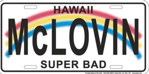 McLovin Super Bad 12”x6” License Plate. - Picture 1 of 2