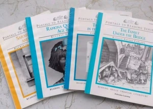 Homeschool Literature Reading Workbook Reproducibles (4) Elementary Age Books - Picture 1 of 7