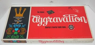 Vintage 1965 CO-5 Co AGGRAVATION Deluxe Party Edition Marble Game 100% Complete - Image 1 of 4