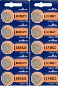 10 Murata (Formerly Sony) CR1620 DL1620 3V Coin Lithium Battery EXP 2035 - Picture 1 of 1