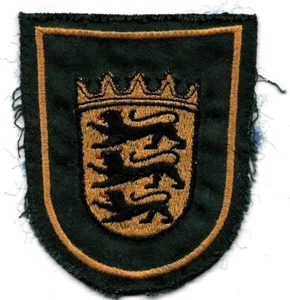Policía antigua años 70 BADEN-WÜRTTEMBERG insignia Stuttgart parche insignia de policía - Imagen 1 de 2