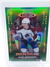 2021-22 Upper Deck Stature Rookie Green Parallel Alex Newhook #134 Rookie # /25