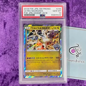 PSA 10 2018 Ultra Necrozma Pokemon Japanese Japan Champion Ships SM Promo #236 - Bild 1 von 5