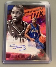 2018-19 Panini Court Kings Tracy McGrady Impressionist Ink 2/25 Orlando Magic