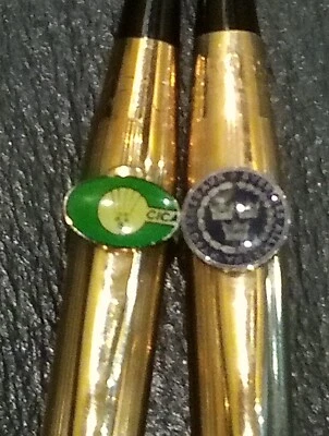 Винтажный золото заполненное ручка и карандаш оба работают! (Синие чернила, 7 свинцовых палочек в карандаше) - Изображение 1 из 4