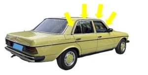 Regenleiste Gummi Dichtleiste L+R Set für Mercedes W123 Limousine 1976-1985 NEU - Picture 1 of 3