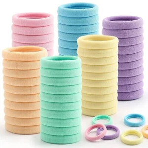 100 piezas de corbatas gruesas sin costuras para el cabello accesorios para cabello grueso - Imagen 1 de 59
