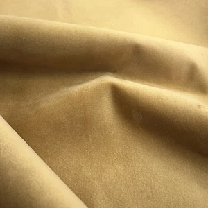 Velvet Upholstery Fabric - Antique Gold Plush Velvet Curtain Cushion Fabric - Picture 1 of 7