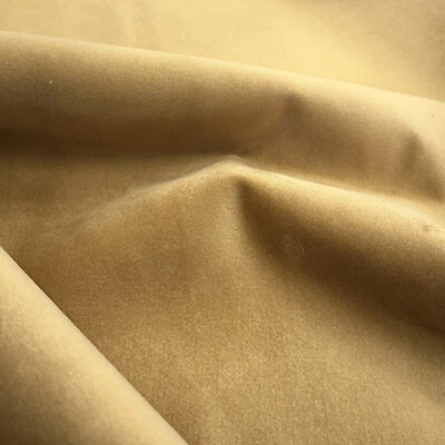 Velvet Upholstery Fabric - Antique Gold Plush Velvet Curtain Cushion Fabric - Image 1 of 4