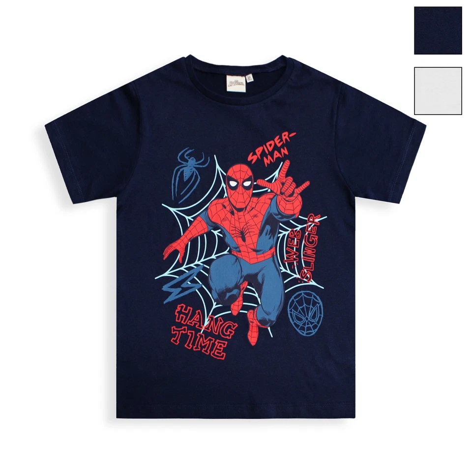 T-shirt Marvel Spiderman maglia bambino mezze maniche in cotone Spider Man 6592 - Imagen 1 de 1