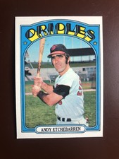 1972 Topps #26 Andy Etchebarren Baltimore Orioles