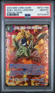 PSA 10 Baby Shining Gold Evil Lifeform BT21-060 SPR Dragon Ball Super Card - Imagen 1 de 4