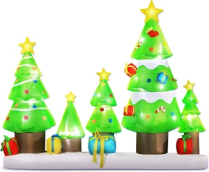 9 FT Long Huge Christmas Inflatable Tree Set Outdoor Decoration with Gift Boxes, - Picture 1 of 6