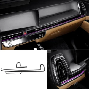 For Kia Sorento 2024 2025 Carbon Fiber ABS Central Dashboard Trim Cover Decor - Picture 1 of 7