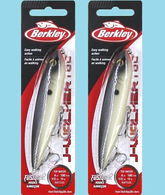 2x Berkley - MF Shad - J Walker 100 Topwater BHBJW100-MFS 1/2 oz.  NOC L8 Foto 1 de 4