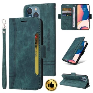 Pour Samsung A14 A24 A25 A73 A53 A33 A13 A32 A12 Coque Etui Portefeuille en Cuir - Photo 1 sur 25