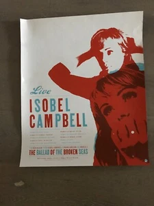ISOBEL CAMPBELL POSTER Promo Tour Ballata dei Mari Spezzati 18” X 21,5” - Foto 1 di 5