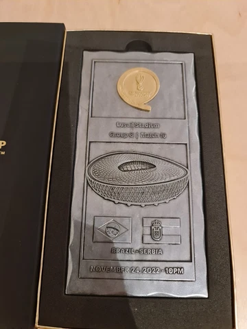 Brazil V Serbia Match 16 date 24-11-2022 FIFA World Cup Qatar VIP Gift Plaque Cover