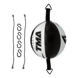 TMA Cow Hide Leather Double End Speed Ball Boxing Floor to Ceiling Punch Bag - Picture 1 of 11